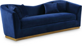 Arabella Blue Velvet Sofa