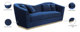 Arabella Blue Velvet Sofa