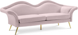 Lips Pink Velvet Sofa