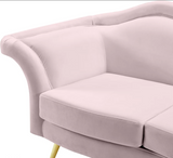 Lips Pink Velvet Sofa