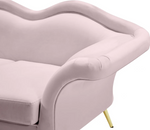 Lips Pink Velvet Sofa