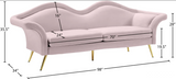 Lips Pink Velvet Sofa