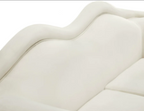 Lips Cream Velvet Sofa