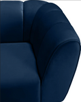 Beaumont Blue Velvet Loveseat