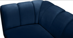 Beaumont Blue Velvet Loveseat