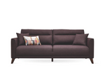 Alto Dark Brown 3-Seater Sofa Bed with Storage