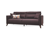 Alto Dark Brown 3-Seater Sofa Bed with Storage