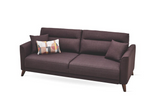 Alto Dark Brown 3-Seater Sofa Bed with Storage