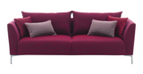 Gravity Exen Burgundy 3-Seater Sofa