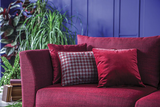 Gravity Exen Burgundy 3-Seater Sofa