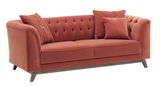 Elegante Leatherser Brown 2-Seater Sofa