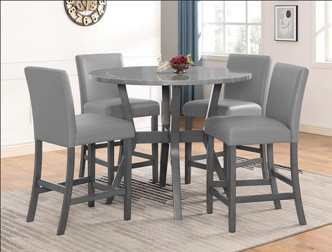 Judson Gray 5-Piece Counter Height Set