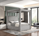 Castle Grey King Size Platform Bed