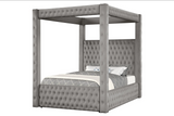 Castle Grey King Size Platform Bed