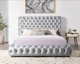 Dream Gray Queen Size Platform Bed