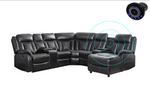 Champion Black Reclining Sectional