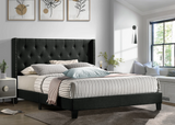 HH760 Black Platform Queen Size Bed