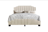 HH975 Platform Beige Queen Size Bed