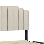 HH975 Platform Beige Queen Size Bed