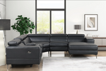 MILANO BLACK 6PC Power Reclining Sectional