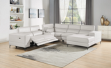 MILANO WHITE 6PC Power Reclining Sectional