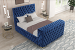 Future Blue Queen Size Platform Bed