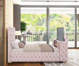 Future Pink King Size Platform Bed