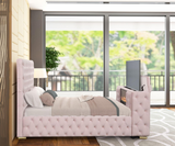 Future Pink Queen Size Platform Bed