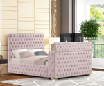 Future Pink King Size Platform Bed