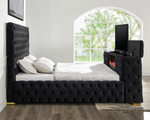 Future Black Queen Size Platform Bed