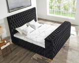 Future Black Queen Size Platform Bed