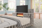 Future Grey Queen Size Platform Bed