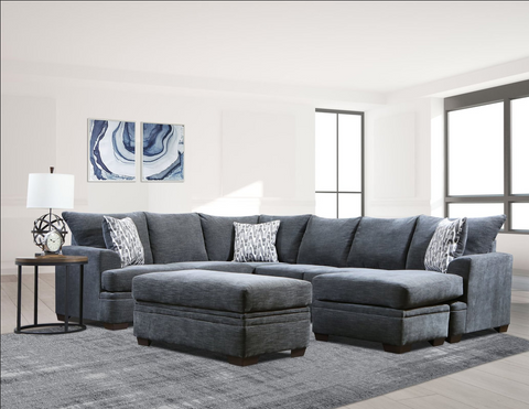 681 Gray Sectional