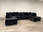 411 Black Sectional