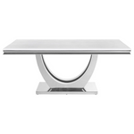 Kerwin 7-Piece Dining Room Set White/Chrome
