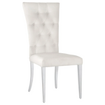 Kerwin 7-Piece Dining Room Set White/Chrome