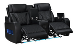 DUBAI 3PC Black Power Reclining Set