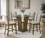 Orlando Beige Pub Table + 4 Chair Set