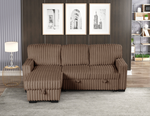 Poland MultiColor Reversible Sectional With Pull-Out Bed