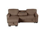 Poland MultiColor Reversible Sectional With Pull-Out Bed