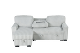 Poland MultiColor Reversible Sectional With Pull-Out Bed
