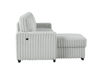 Poland MultiColor Reversible Sectional With Pull-Out Bed