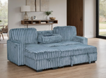 Poland MultiColor Reversible Sectional With Pull-Out Bed