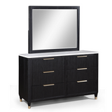 Kara Black Panel Bedroom Set - OLIVIA FURNITURE