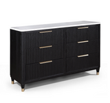 Kara Black Panel Bedroom Set - OLIVIA FURNITURE