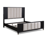 Kara Black Panel Bedroom Set - OLIVIA FURNITURE