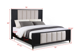 Kara Black Panel Bedroom Set - OLIVIA FURNITURE