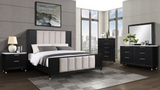 Kara Black Panel Bedroom Set - OLIVIA FURNITURE