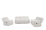 Heaven White 3pc Reclining Set