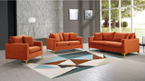 Meridian Naomi 2 Piece Velvet Living Room Set